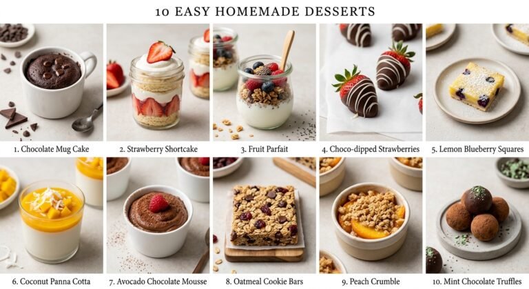 10 Easy Homemade Desserts You Can Make in Under 30 Minutes