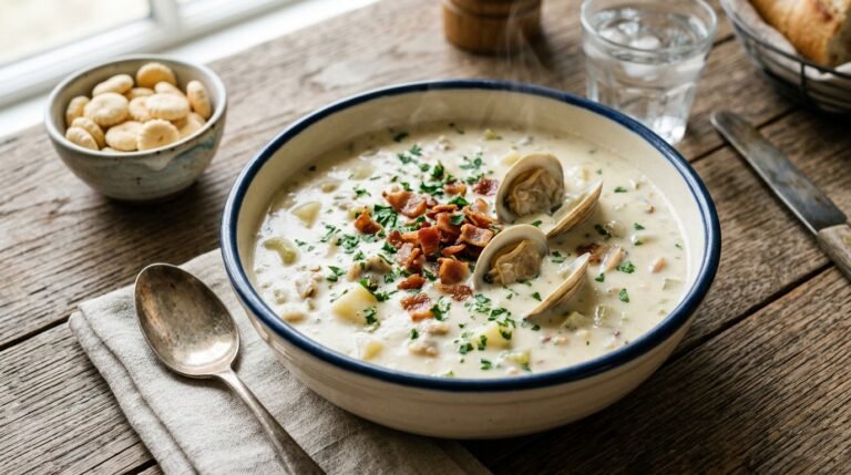 Authentic New England Clam Chowder