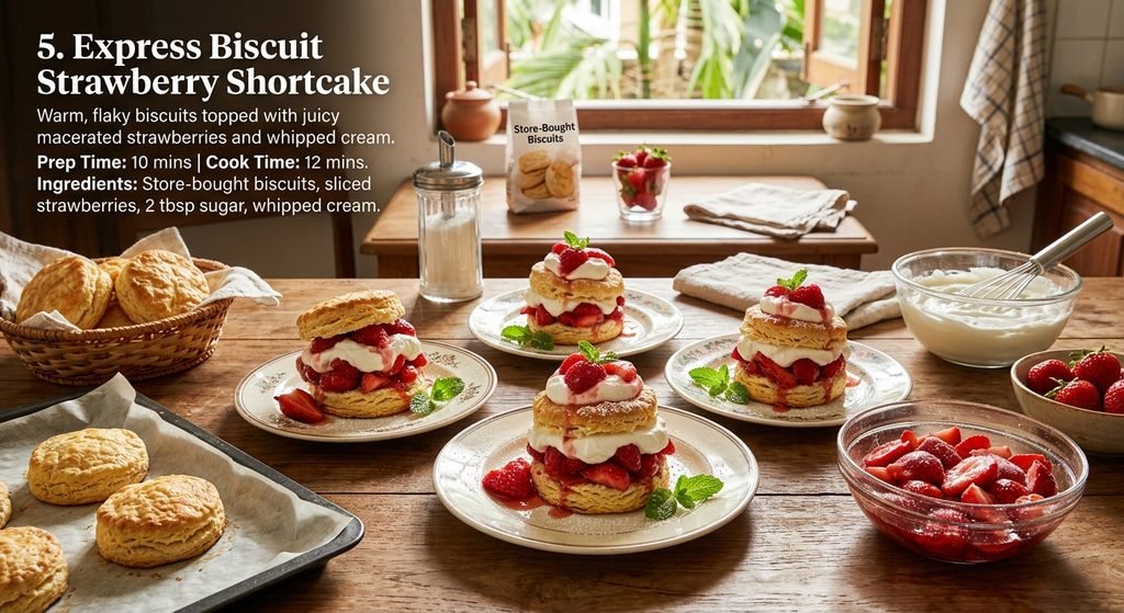 Express Biscuit Strawberry Shortcake